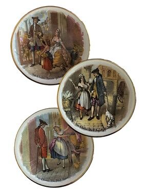 EDCO Vintage “Cries of London” Mini Plates (set of 3) Harry Hancock England